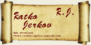 Ratko Jerkov vizit kartica